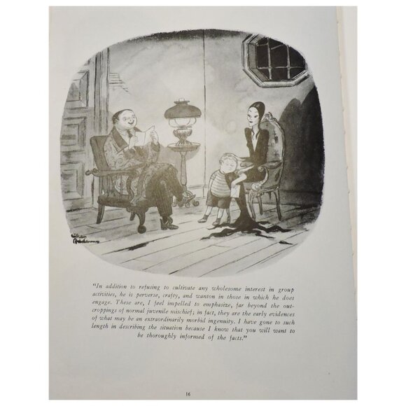 Monster Rally Hard Cover Book Chas Addams Copyright 1950 Addams Family TV Series - Picture 8 of 11